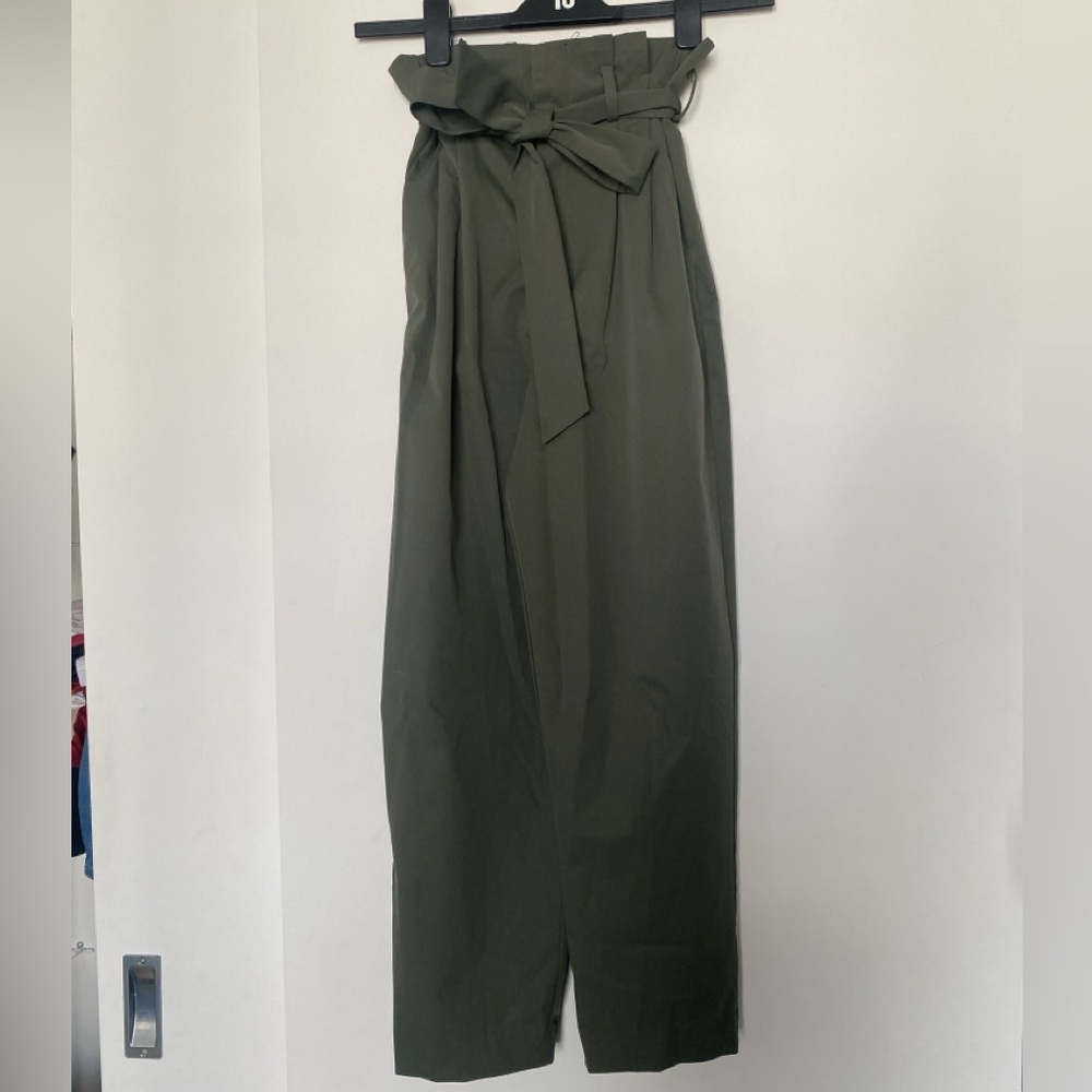 Dark Green High Waist Office Trousers - Size 6 - H&M - Picture 2 of 11